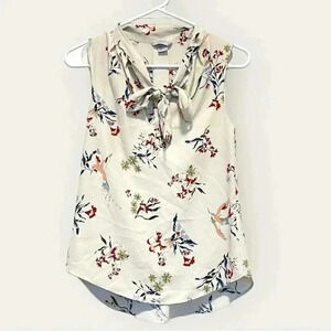 H&M Floral Tie Neck Sleeveless